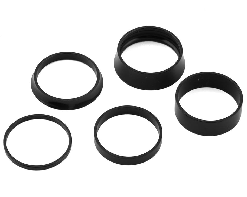 White Industries Headset Spacers (Black) (1-1/8